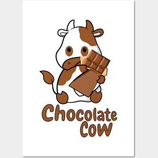 Chocolate cow, Chocolate milk Posters and Art